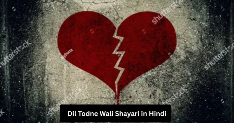 Dil Todne Wali Shayari