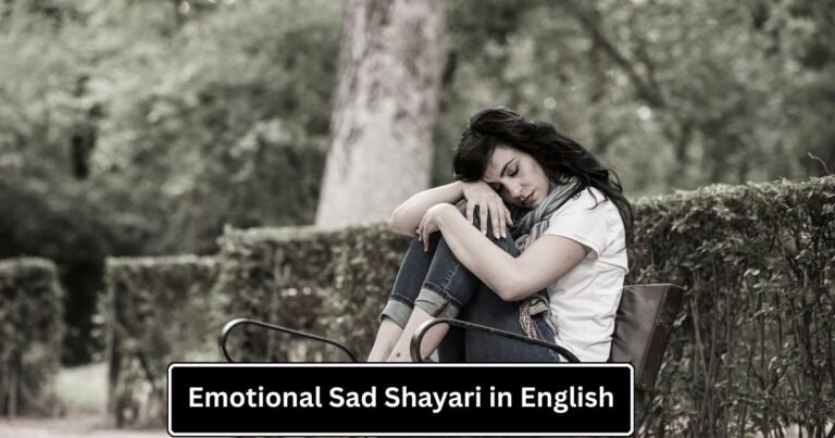 Emotional Sad Shayari in English