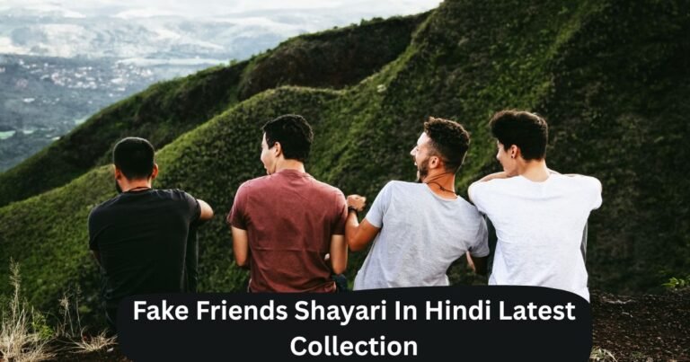 Fake Friends Shayari In Hindi